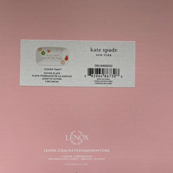 Kate Spade (Lenox) Cookie Time Giving Plate - Picture 7 of 7